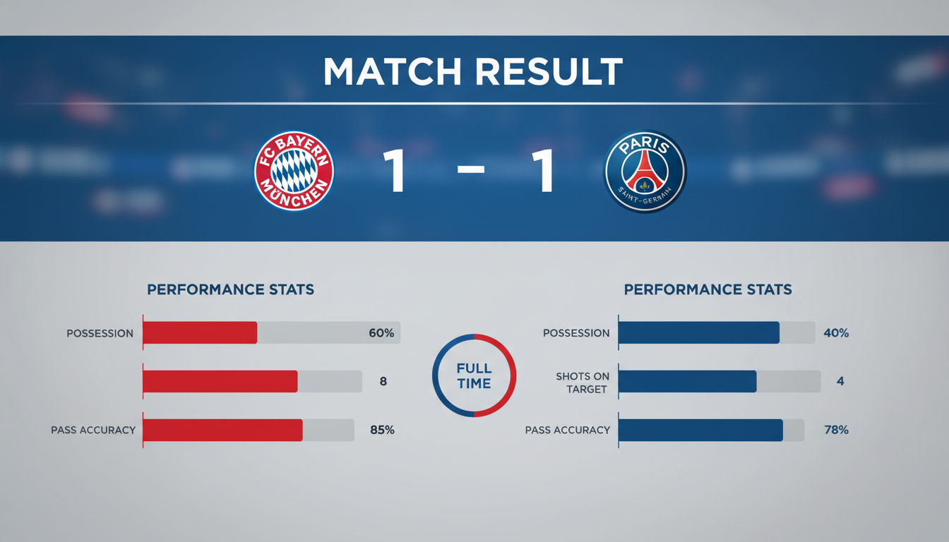 Kết quả trận đấu Kết quả Bayern vs PSG
